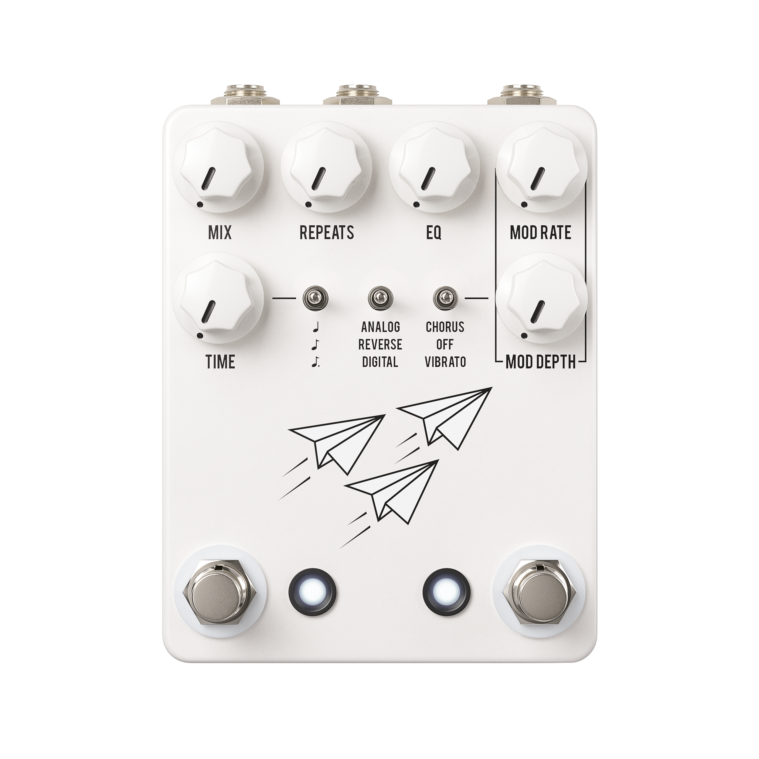jhs delay pedals JHS Pedals Flight Delay (White) Pedal