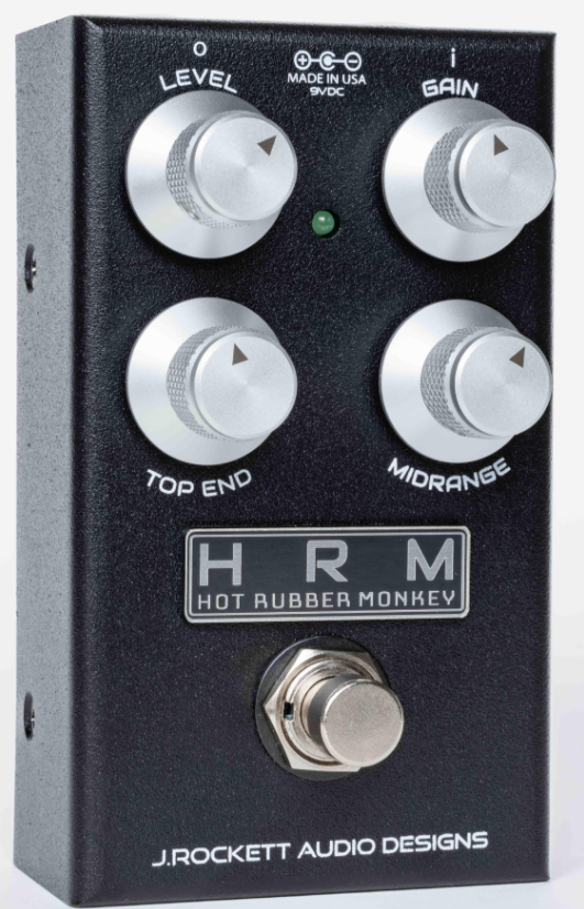 J. Rockett Audio Designs HRM Hot Rubber Monkey V2 Overdrive audio modulator.