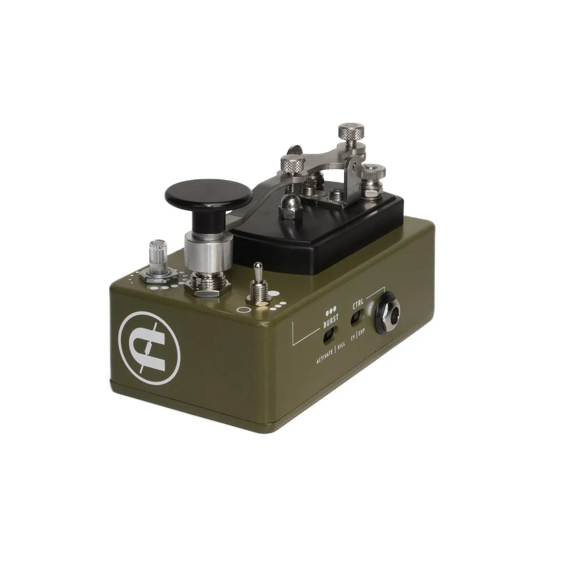 CopperSound Pedals Telegraph V2 Autostutter & Killswitch Army Green