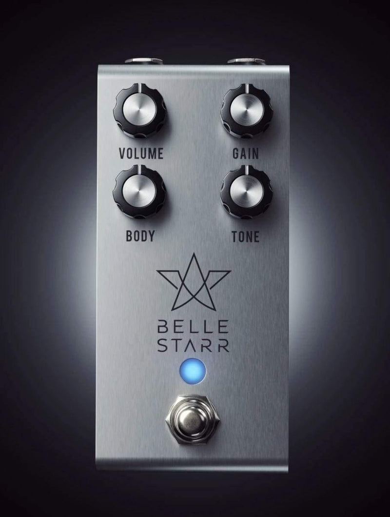 Introducing the Jackson Audio Belle Starr guitar effect pedal - an overdrive pedal that delivers amp-like tones. Experience the captivating sound of JACKSON AUDIO BELLE STARR in this exceptional guitar effect.