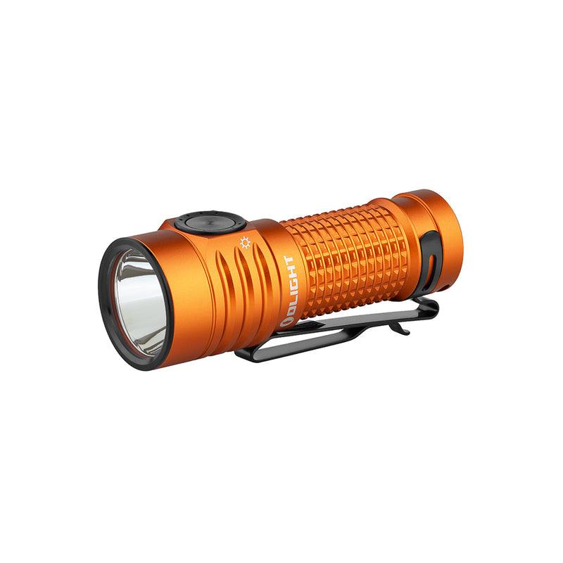 Olight Baton Turbo Compact EDC Flashlight with 510m Long-Range Beam Orange