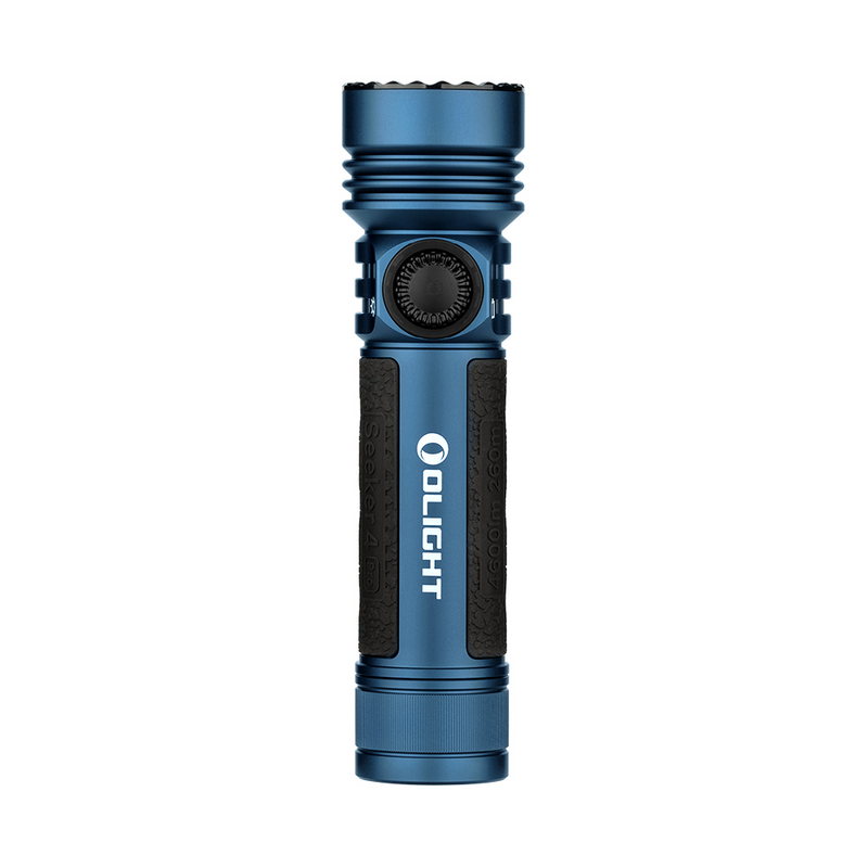 Olight Seeker 4 Pro Blue High Power Flashlight 4,600 Lumens Rechargeable