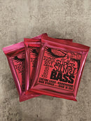 3 PACKS Ernie Ball 2834 Super Slinky Nickel  Electric Bass Strings 45-100