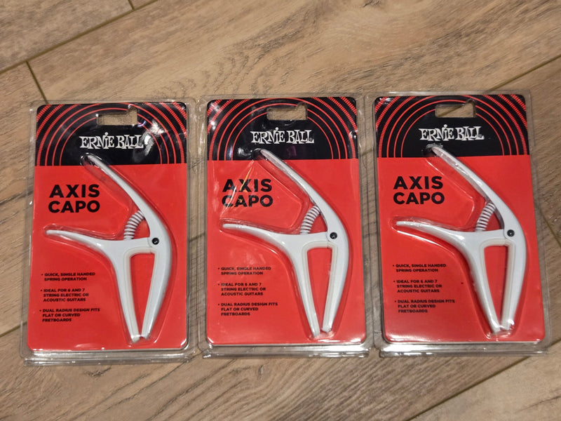 LOT OF 3 Ernie Ball 9616 Axis Capo White