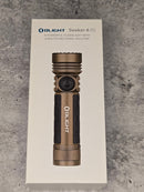 Olight Seeker 4 Pro Desert Tan High Power Flashlight 4,600 Lumens Rechargeable Cool White