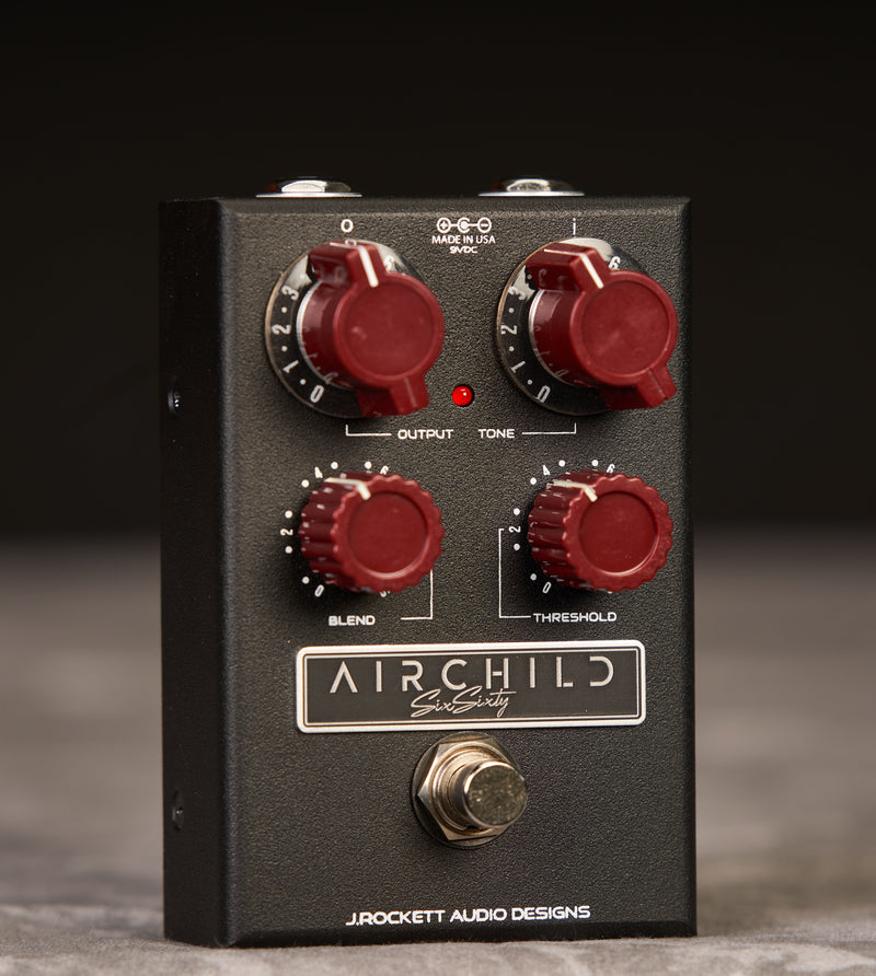 A J. Rockett Audio Designs Airchild Six Sixty Compressor with knobs for output, tone, blend, and threshold, inspired by the sonic signature of vintage Fairchild 660.