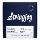 Stringjoy Signatures SJ-BAL10 Balanced Light Gauge (10-48) Nickel Wound Electric Guitar Strings