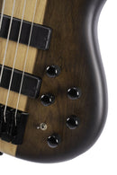 Cort C4PLUSOVMHABB Artisan Series C4 Plus OVMH Bass Guitar. Antique Brown Burst