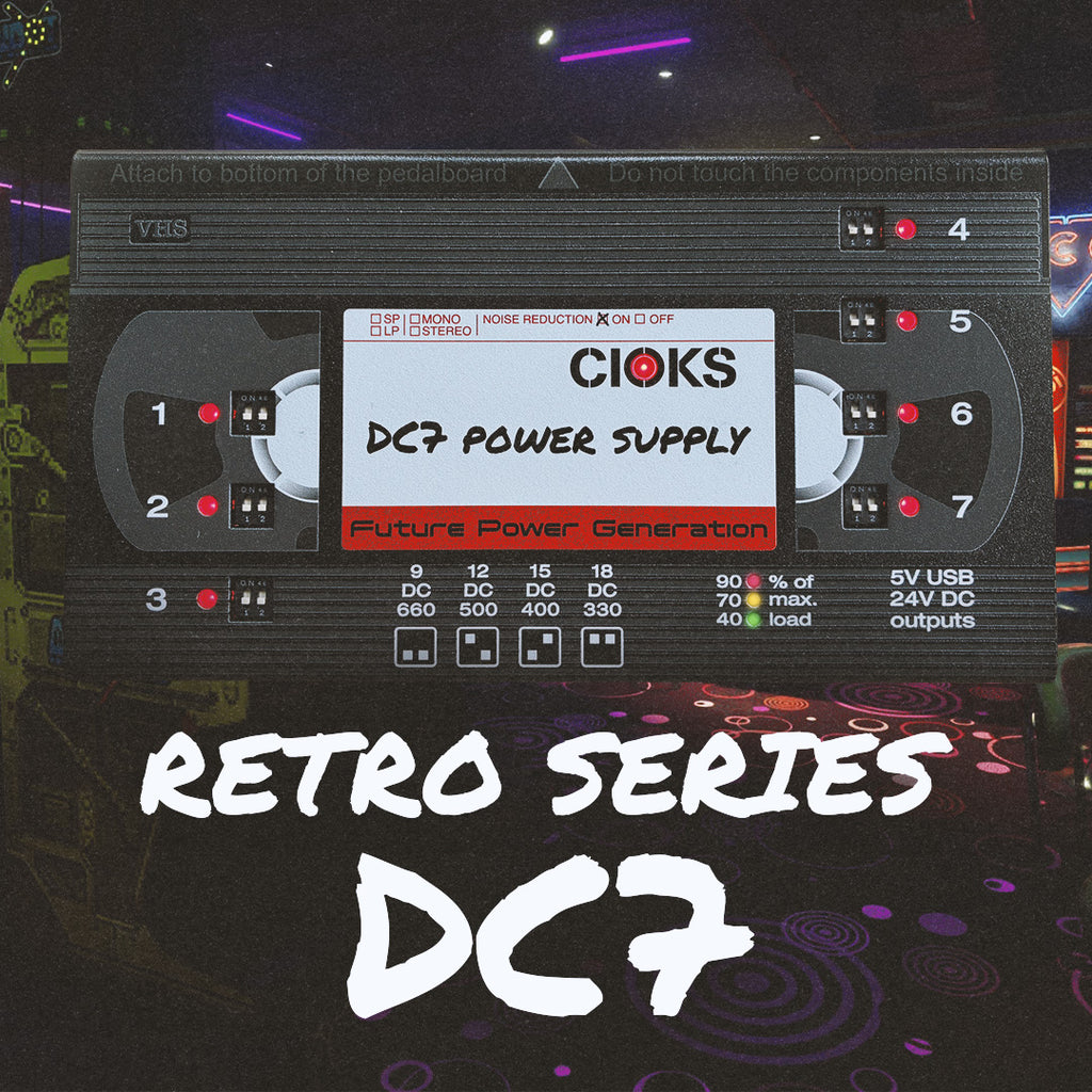 vhs pedale CIOKS DC7 Limited Edition VHS Tape Power Supply 7 Isolated Outputs