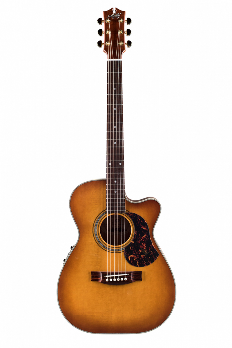 Maton Guitars EBG808C-Nashville Acoustic Electric Guitar Cutaway Sunburst With Hardcase