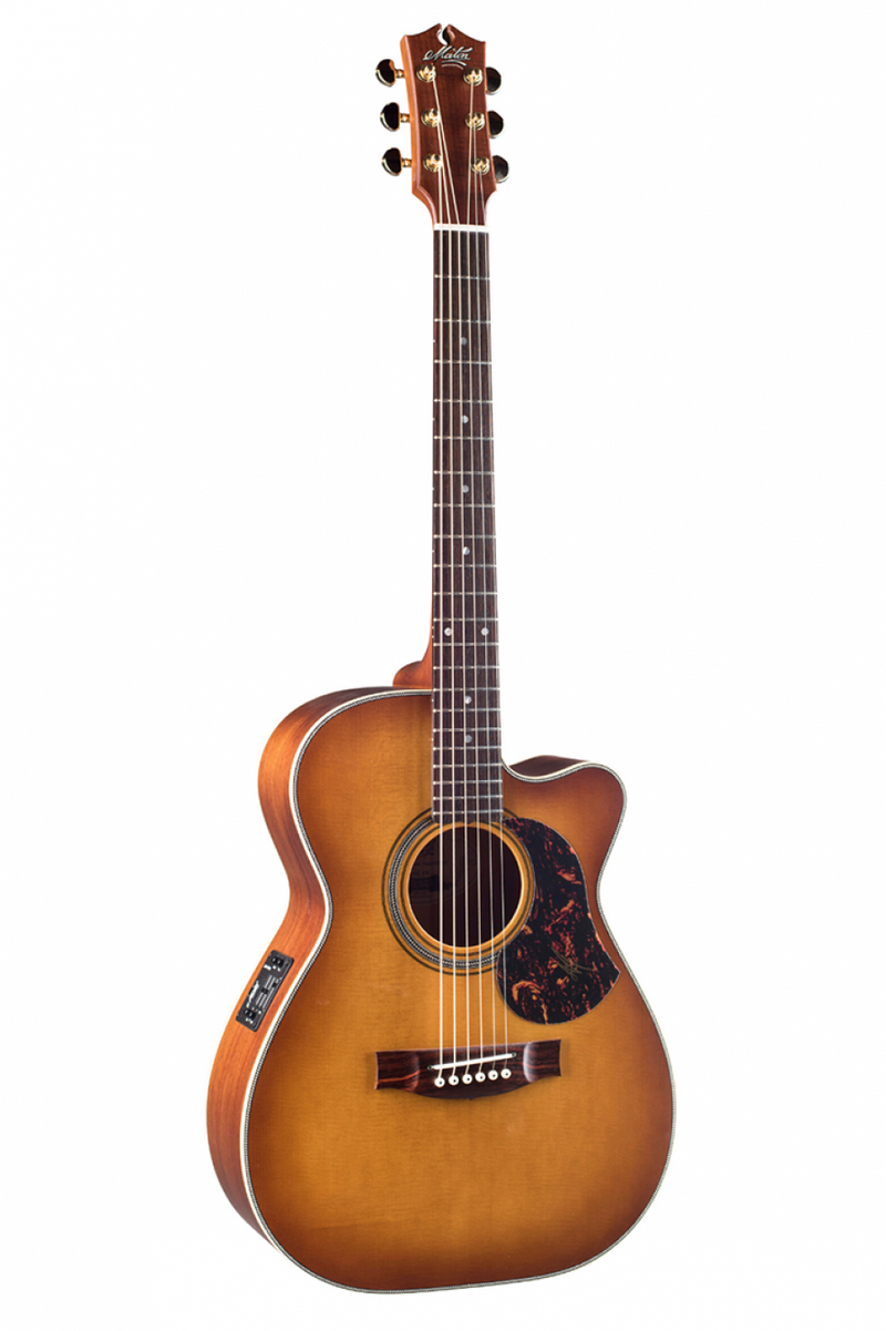 Maton Guitars EBG808C-Nashville Acoustic Electric Guitar Cutaway Sunburst With Hardcase