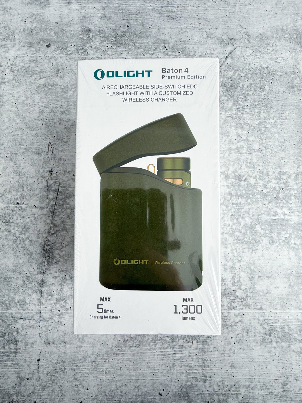 olight baton4 premium edition edc flashlights 1300 Olight Baton 4 Premium Powerful EDC Flashlight 1300 Lumens Green