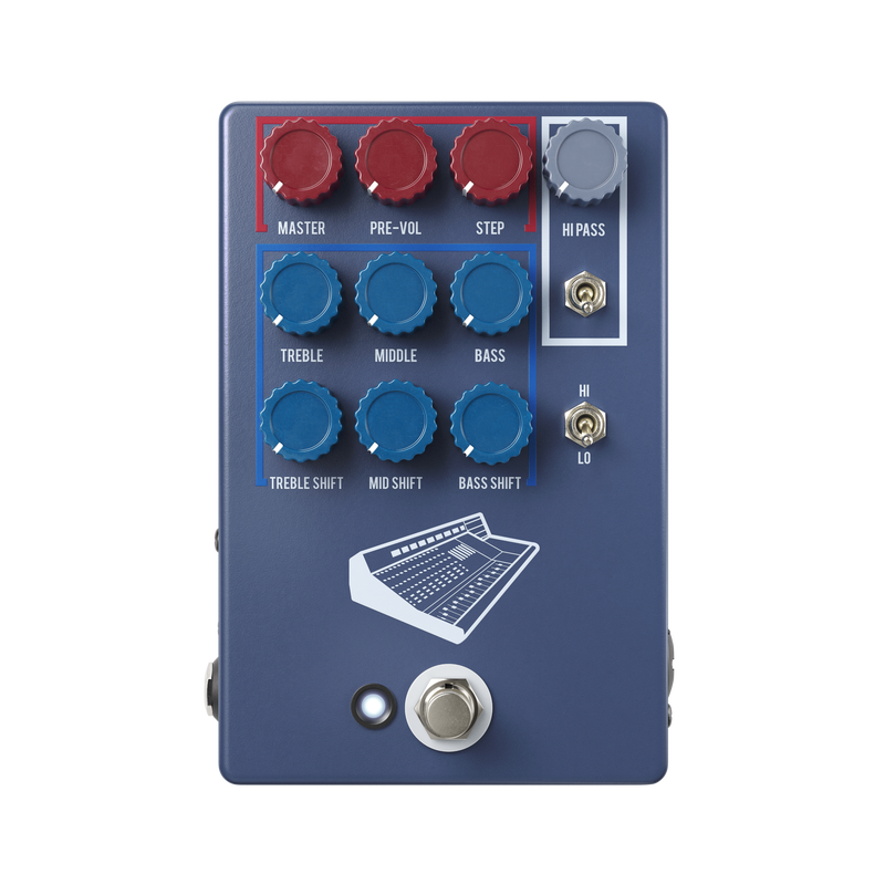 JHS Colour Box V2 PREAMP / EQ / OVERDRIVE / DISTORTION / FUZZ / DI BOX 10 Year Anniversary Color Blue