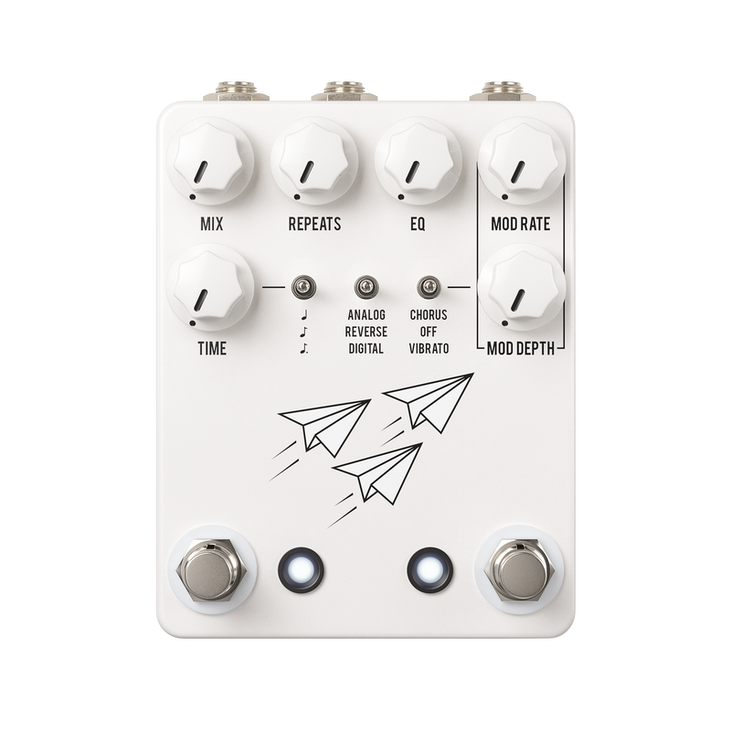 jhs vibrato pedal JHS Pedals Flight Delay (White) Pedal
