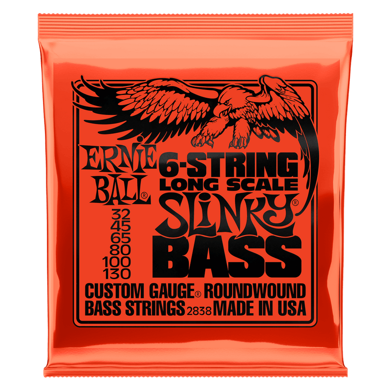 Ernie Ball 2838 Slinky Nickel Wound G string long scale electric bass strings.