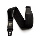 An Ernie Ball 4146 Comfort Polylock Guitar Strap/Bass Strap - Wide Neoprene with a gold buckle.