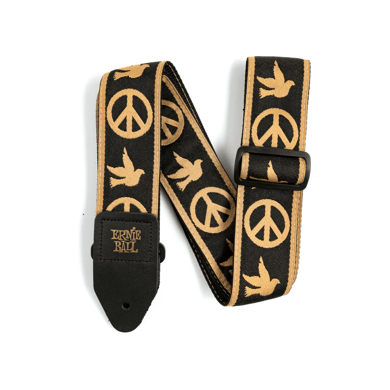 Ernie Ball 4613 Classic Jacquard Guitar Strap/Bass Strap - Peace Love Dove