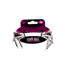 A package of Ernie Ball 6384 Flat Ribbon Patch Cables with a black background for pedalboard layout.