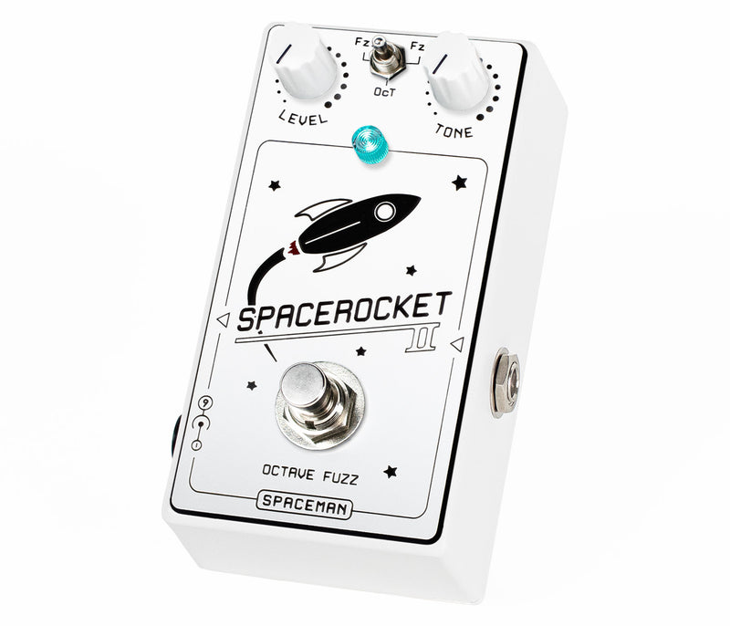 white noise guitar pedal LIMITED EDITION WHITE Spaceman PDX Custom Series Spacerocket II Octave Fuzz