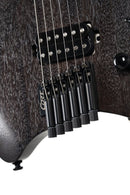 Cort Space 6GTR Multi-Scale Electric Guitar w/Gig-bag. Semi Gloss Trans Black