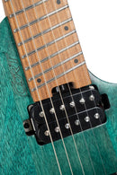 Cort Space 6GTR Multi-Scale Electric Guitar w/Gig-bag. Semi Gloss Turquoise