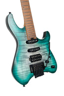 Cort Space 6GTR Electric Guitar w/Gig-bag. Semi Gloss Lagoon