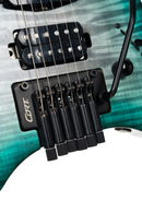 Cort Space 6GTR Electric Guitar w/Gig-bag. Semi Gloss Lagoon