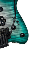 Cort Space 6GTR Electric Guitar w/Gig-bag. Semi Gloss Lagoon