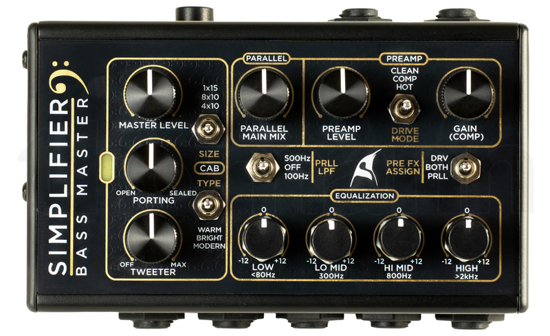cab sim pedal bass DSM Humboldt Electronics Simplifier Bass Master Preamp