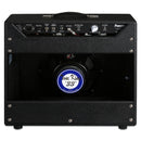 A black and tan Tone King Imperial MKII Combo 1x12 20 Watt Black guitar amplifier with rich tube tones.