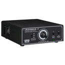 The Tone King Ironman II Amp Attenuator, featuring transformer-coupled power division circuitry and reactive load technology, is showcased on a white background.