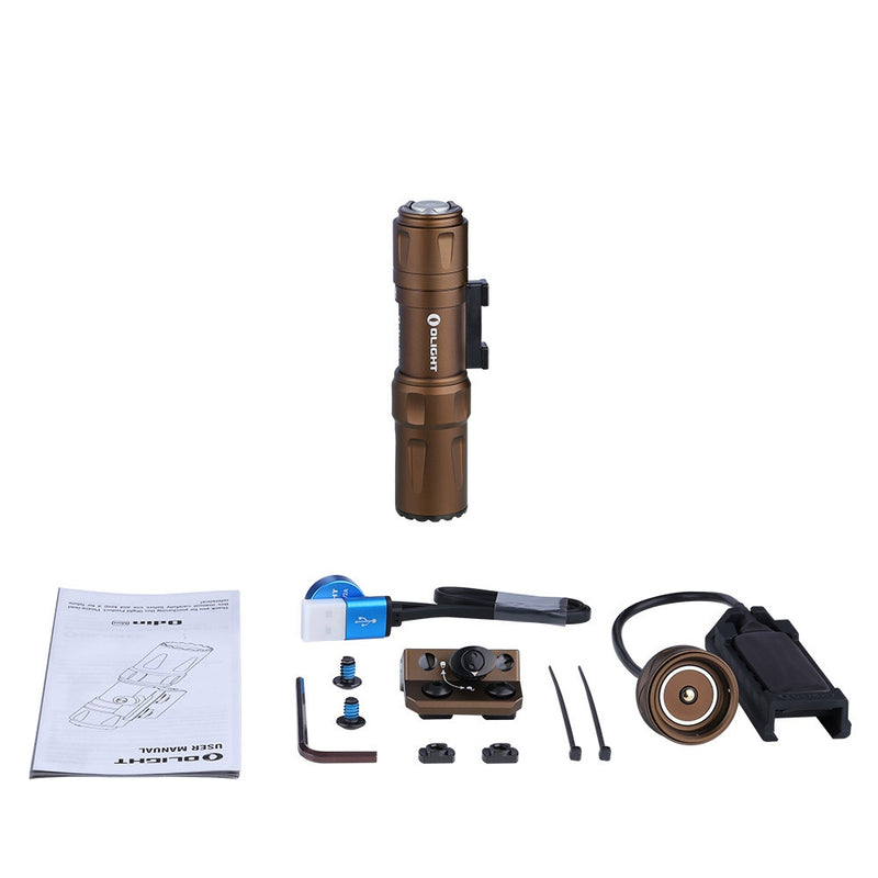 Olight Odin Mini Tactical Flashlight Weapon Mounted Tan