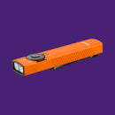 Olight Arkfeld Pro Orange Flat Flashlight with LED Light UV and Laser Cool White