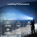 Olight Warrior 3S High Beam Tactical Flashlight Black Cool White