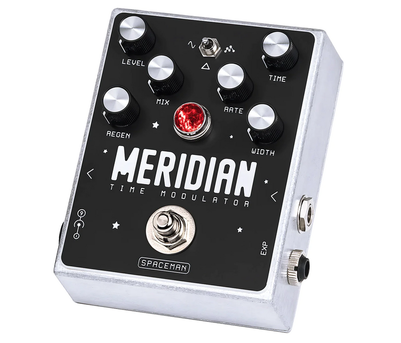 The Spaceman Meridian Time Modulator is an analog chorus pedal with a vintage character and a deep featureset.