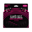 Ernie Ball 6224 Flat Ribbon Patch Cables Pedalboard Multi-Pack - Black featuring a high-quality design and Ernie Ball flat ribbon patch cables.