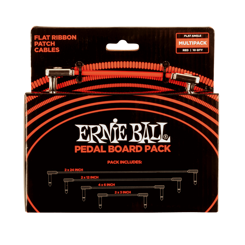 Ernie Ball offers a comprehensive Ernie Ball 6404 Flat Ribbon Patch Cables Pedalboard Multi-Pack - Red that includes everything you need for your pedalboard setup. The pack features the renowned Ernie Ball brand and includes a versatile pedalboard layout and high-quality patch.