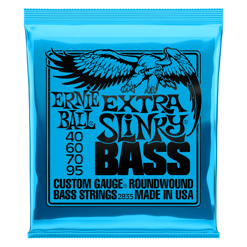 Ernie Ball 2835 Extra Slinky Nickel Wound Electric Bass Strings.
