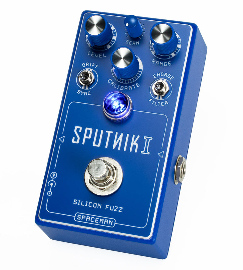 blues fuzz pedal Spaceman Sputnik I Silicon Fuzz Blue ULTRA LIMITED DEALER EXCLUSIVE