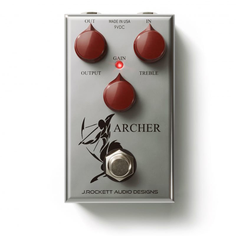 The J. Rockett Audio Designs Archer Overdrive Boost is a versatile clean boost pedal that incorporates the renowned gain technology.