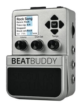 BeatBuddy Guitar Pedal Drum Machine by Singular Sound.
