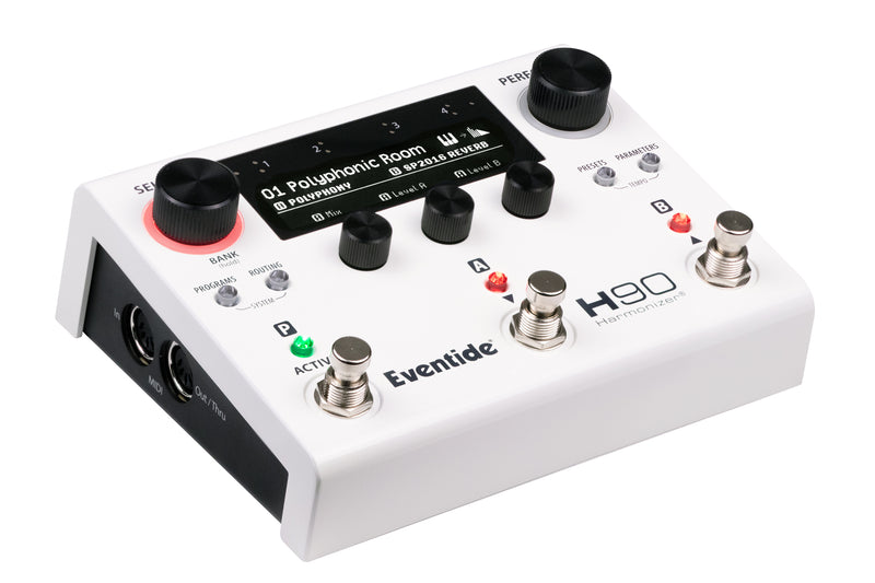 The Eventide H90 Harmonizer Multi-Effects Pedal is a multi-FX pedal that offers studio-quality effects and includes the H90 Harmonizer.