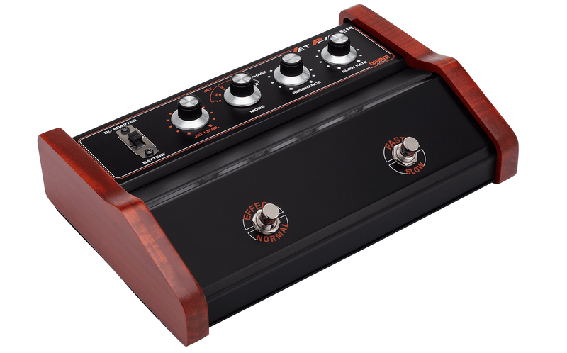 This Warm Audio WA-JP Jet Phaser Pedal features two knobs and delivers phaser effects.