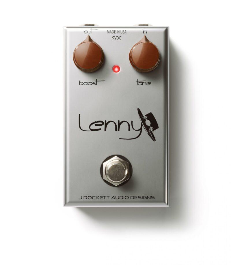 The J. Rockett Audio Designs Lenny Boost Overdrive enhances musical performances with a powerful boost, reminiscent of the renowned Steel String Singer amplifier. With its state-of-the-art Neve console, the J. Rockett Audio Designs Lenny Boost Overdrive delivers unparalleled sound quality and unmatched FX.