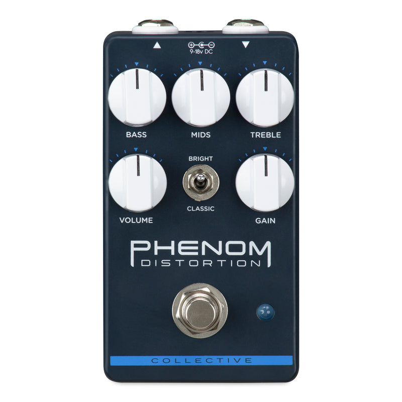Powerful dynamic Wampler Phenom Distortion guitar pedal with a 3-band EQ.