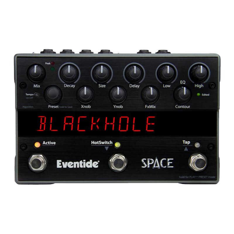 The Eventide Space Reverb Pedal by Dynamic Pedals offers mesmerizing reverb effects with customizable presets.
