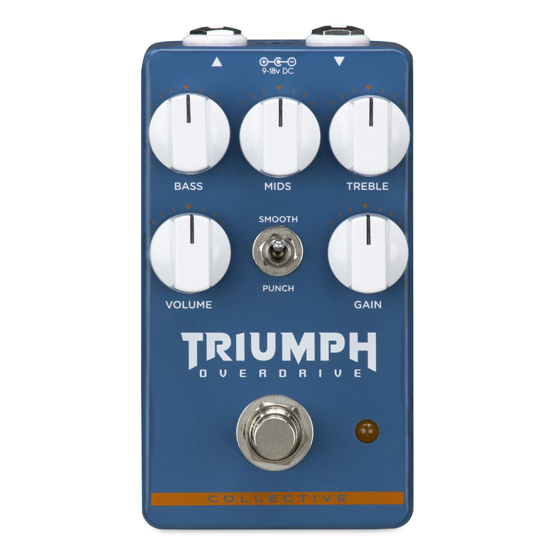 Wampler Triumph Overdrive Pedal with voicing switch for acoustic guitar effects.