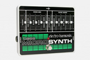 The Electro-Harmonix Bass Micro Synth, featuring analog circuitry, is showcased on a white background.