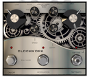 The J. Rockett Audio Designs Clockwork Echo features tap tempo and stereo output, utilizing BBD delay chips for a unique sound.