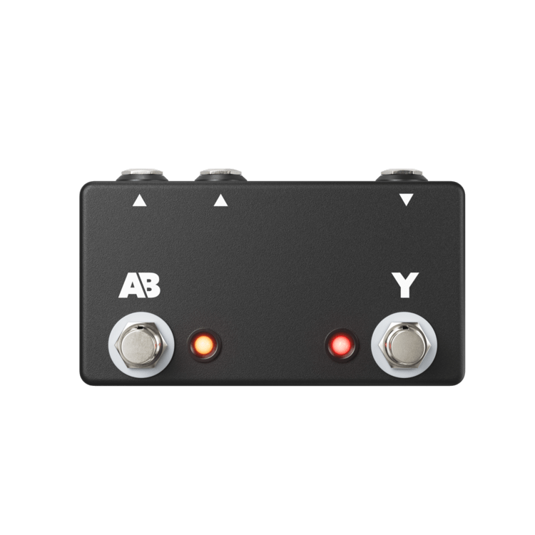 The JHS Active A/B/Y Switch Pedal by JHS is shown on a white background with multiple outputs.